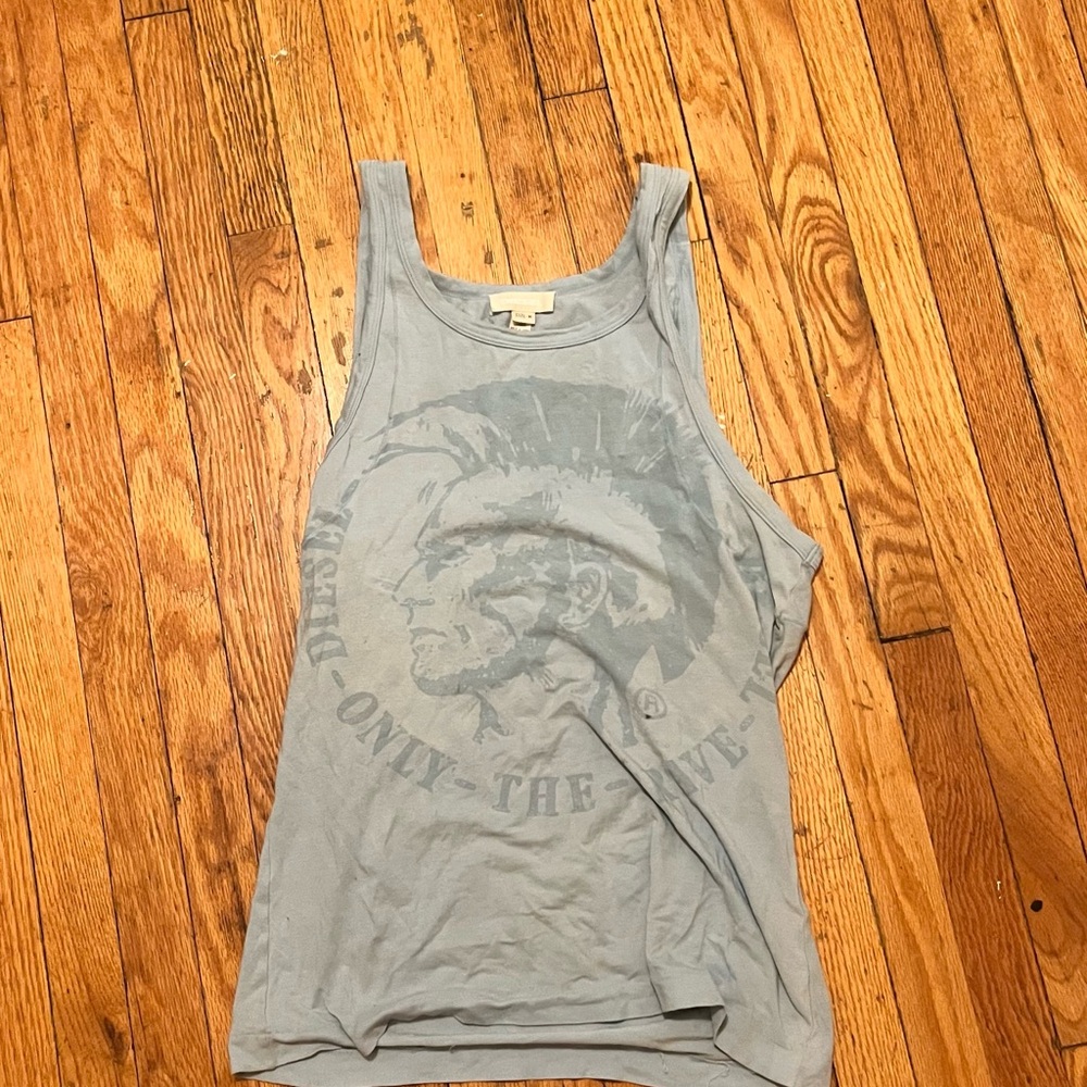 Diesel blue Graphic Tank Top